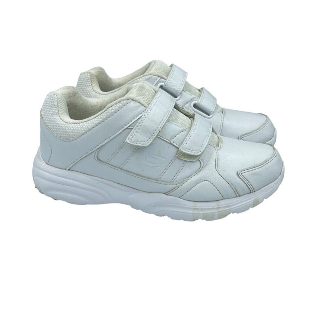 CROSS TREKKERS White Mens sz 7.5W Shoes Double Strap hook and loop Walker